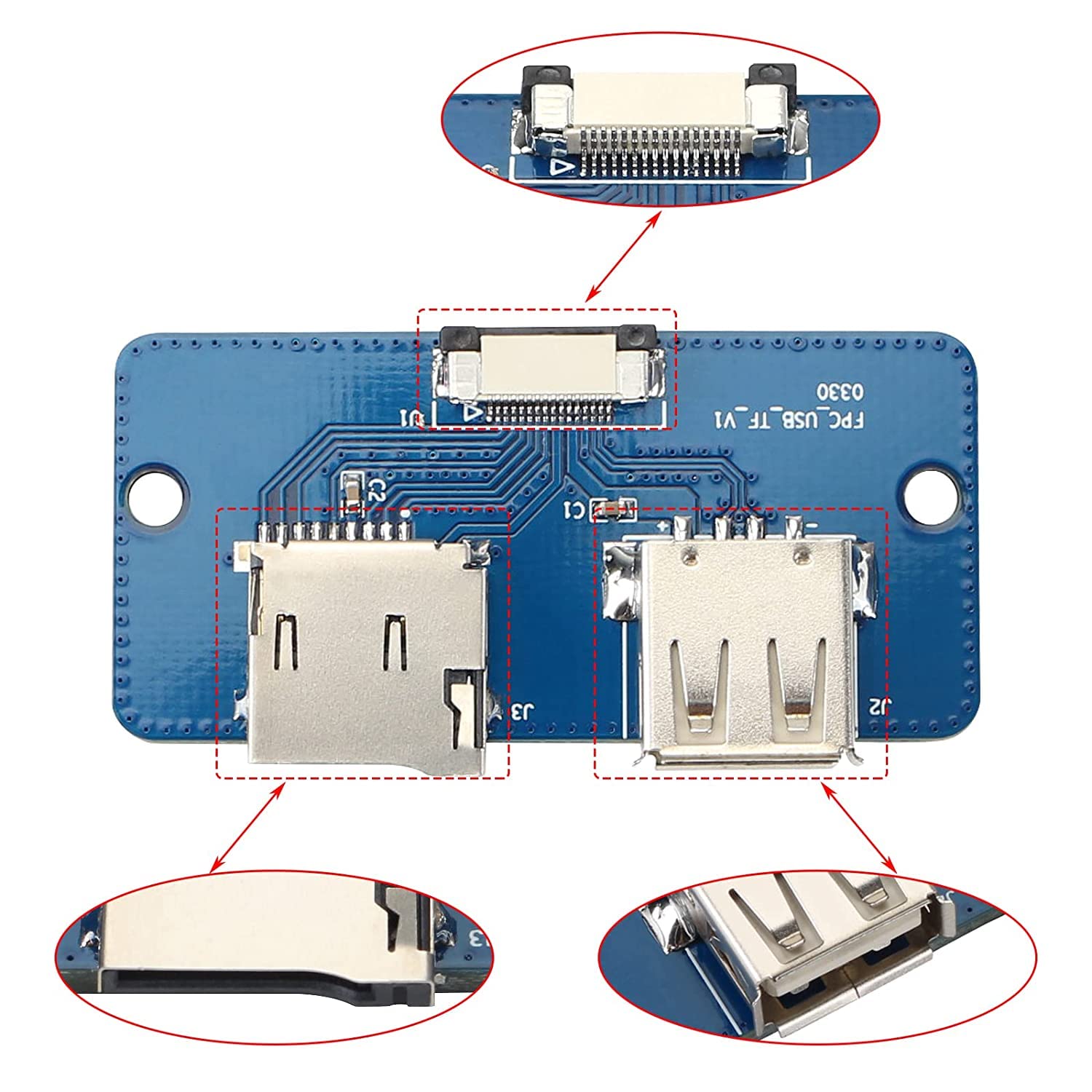 USB Adapter Board for Connecting LCD Screen to Motherboard - Sidewinder X1/Genius